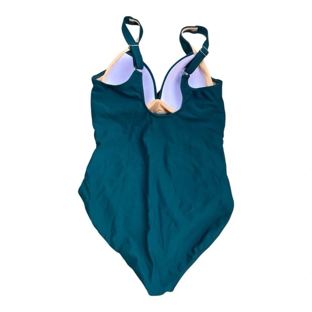 Eomenie Teal One-Piece Swimsuit Sz L nwt, 017